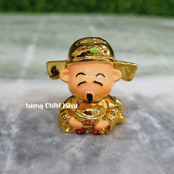 Thần Tài 3.5cm nước xi cao cấp